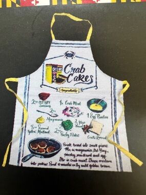 Old Bay Crab Cakes Recipe Unisex Kitchen Apron
